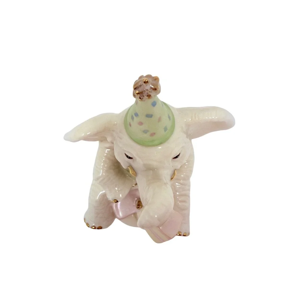 Lenox Celebrate With Cake Elephant Figurine, Birthday Party Theme Bday Gift Idea